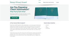 Desktop Screenshot of notaryprivacyguard.org