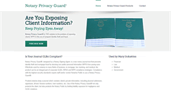 Desktop Screenshot of notaryprivacyguard.com