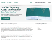 Tablet Screenshot of notaryprivacyguard.com